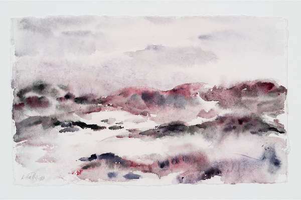 Transported II, aquarelle sur papier Nujabi, 12x7.5p.